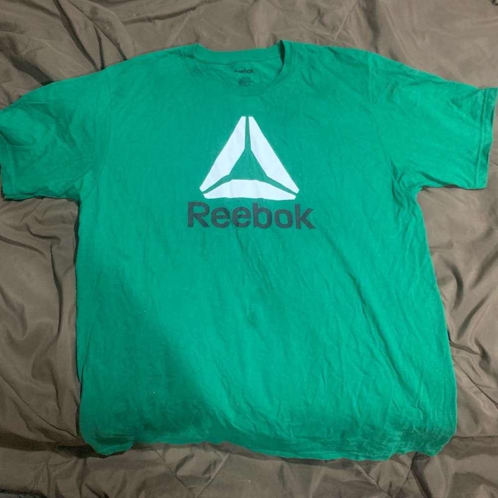 reebok green vintage tee